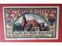 Bancnotă-Germania-Saxonia-Bitterfeld-25 pfennig 1921