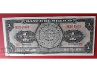 Bancnotă-Mexic-1 peso 1970