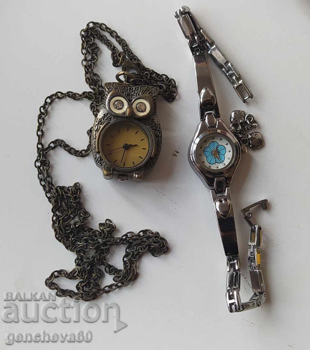 Colier cu pandantiv ceas Bufniță și alt manual