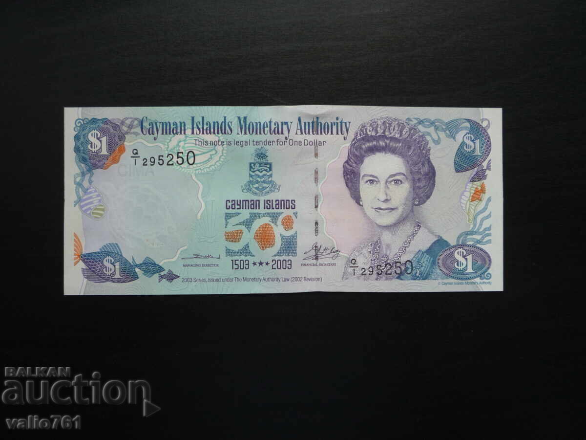 КАЙМАНОВИ ОСТРОВИ  1 ДОЛАР  2003   НОВА  UNC  ЮБИЛЕЙНА