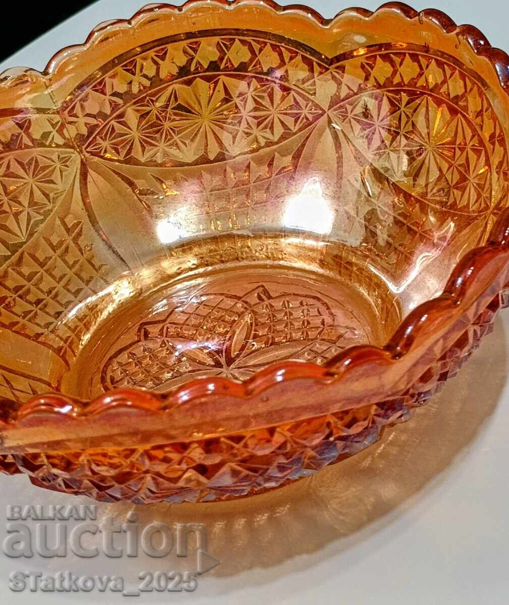 Bol de sticlă din sticlă de carnaval