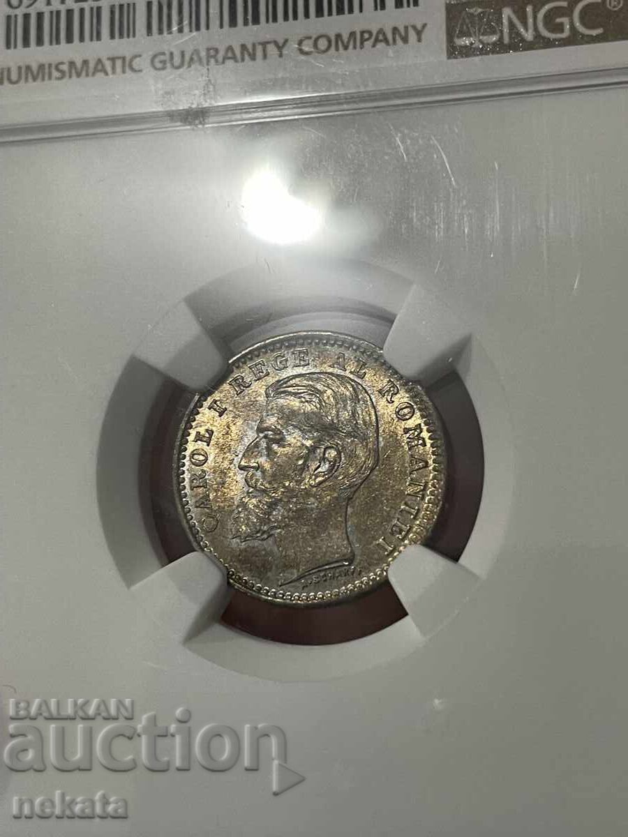 Ρουμανία 50 bani, 1900 g. MS64 NGC με τιμή 800.00 BGN | € 409.03 Ρουμανία 50 bani, 1900 g. MS64 NGC με τιμή 800.00 BGN | € 409.03