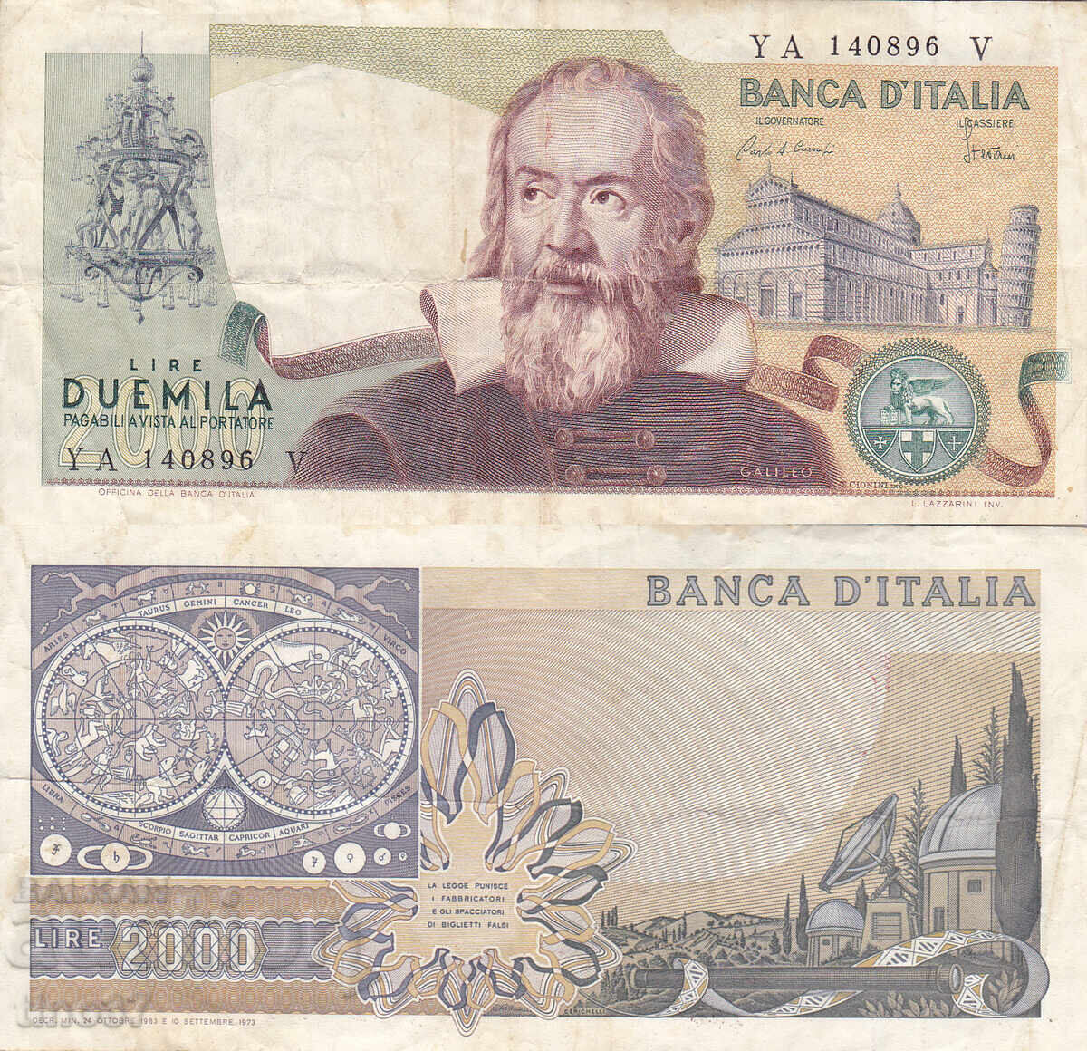 tino37 - ITALY - 2000 LIRE - 1983 - F+ tino37 - ITALY - 2000 LIRE - 1983 - F+