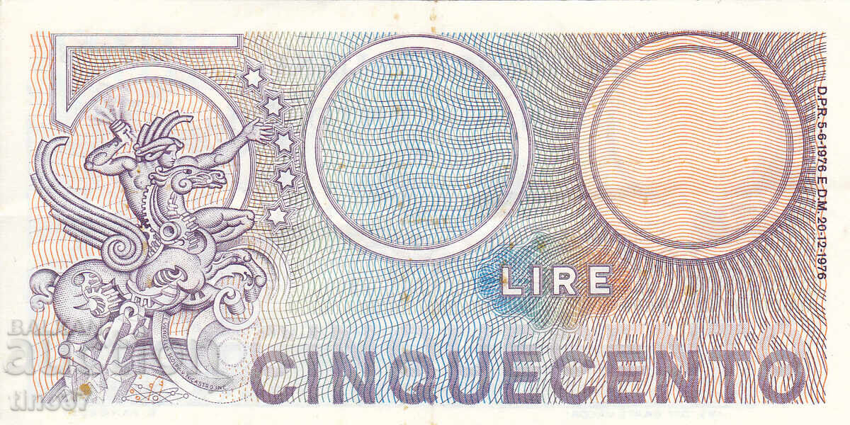 Аукцион tino37- ИТАЛИЯ - 500 ЛИРИ - 1976г - XF Аукцион tino37- ИТАЛИЯ - 500 ЛИРИ - 1976г - XF