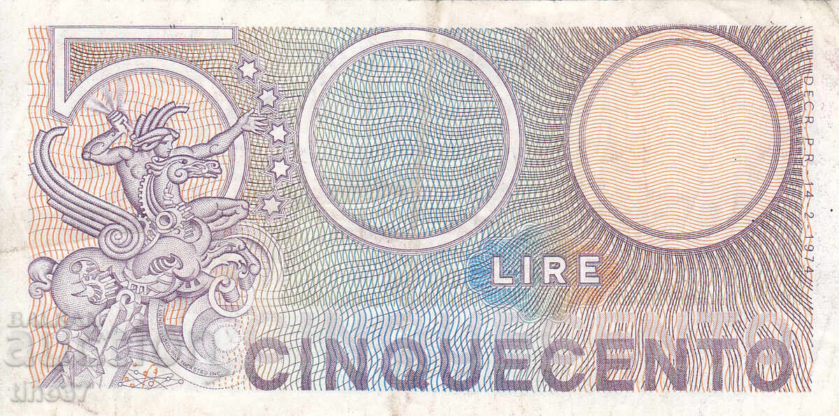 Licitație tino37 - ITALIA - 500 LIRE - 1974 - VF Licitație tino37 - ITALIA - 500 LIRE - 1974 - VF