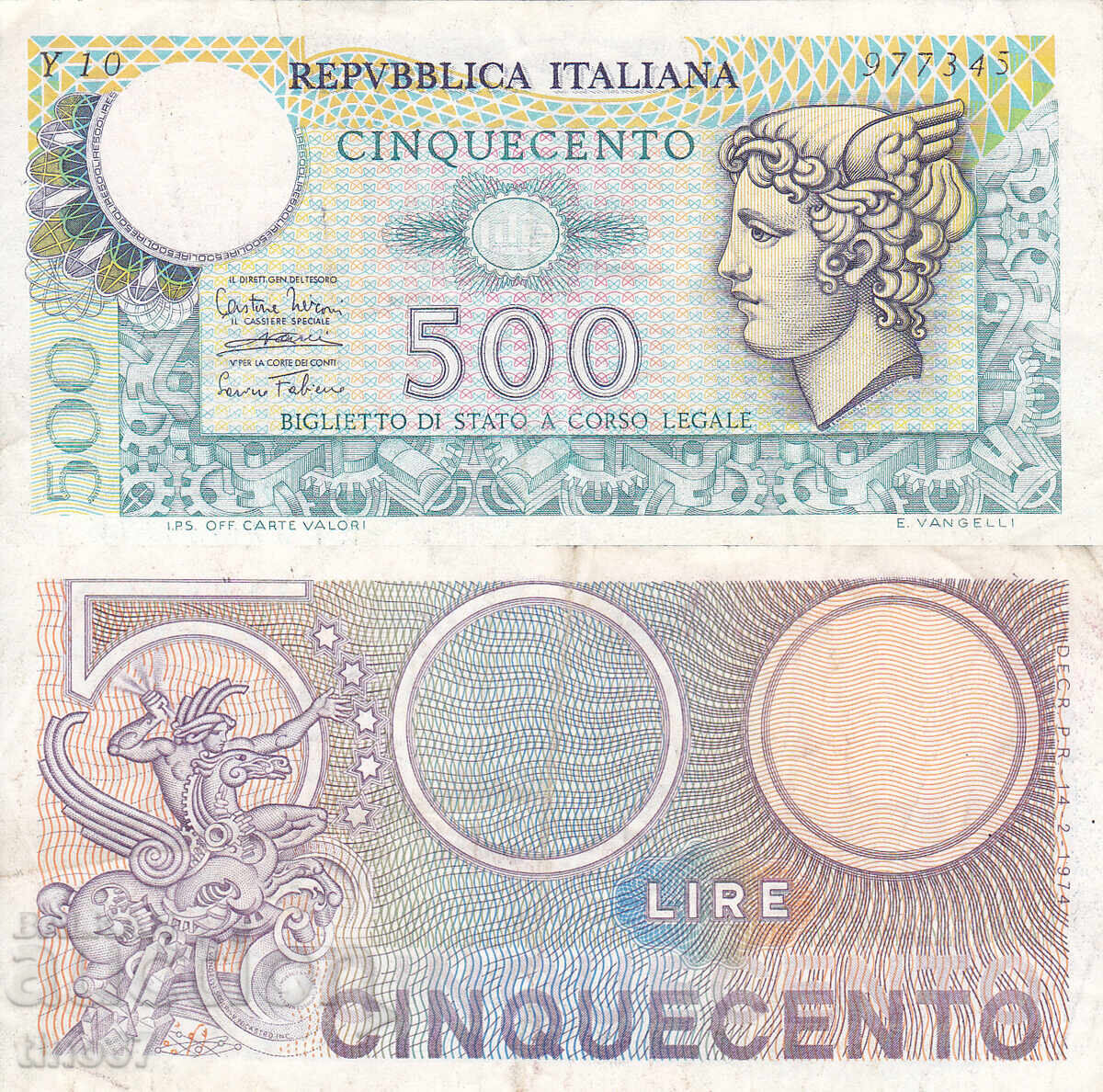 tino37 - ITALIA - 500 LIRE - 1974 - VF tino37 - ITALIA - 500 LIRE - 1974 - VF