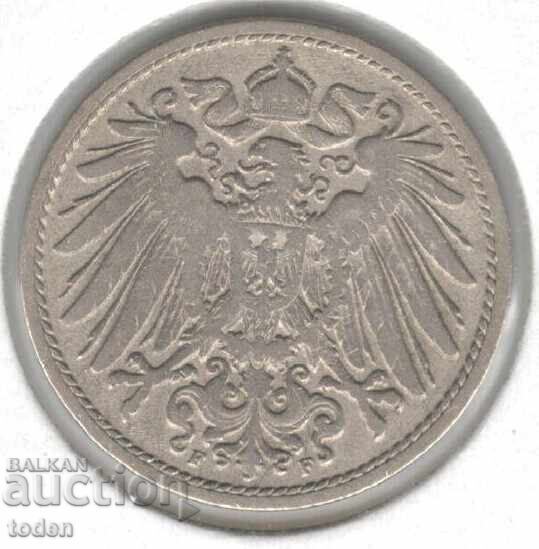 Germania - 10 Pfennig - 1902 F - KM# 12 - Wilhelm II - scut mic cu preț € 1.50 | 2.93 BGN