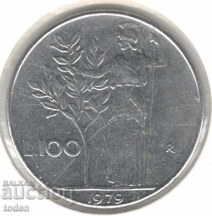 Italy-100 Lire-1979 R-KM# 96.1-large type Italy-100 Lire-1979 R-KM# 96.1-large type
