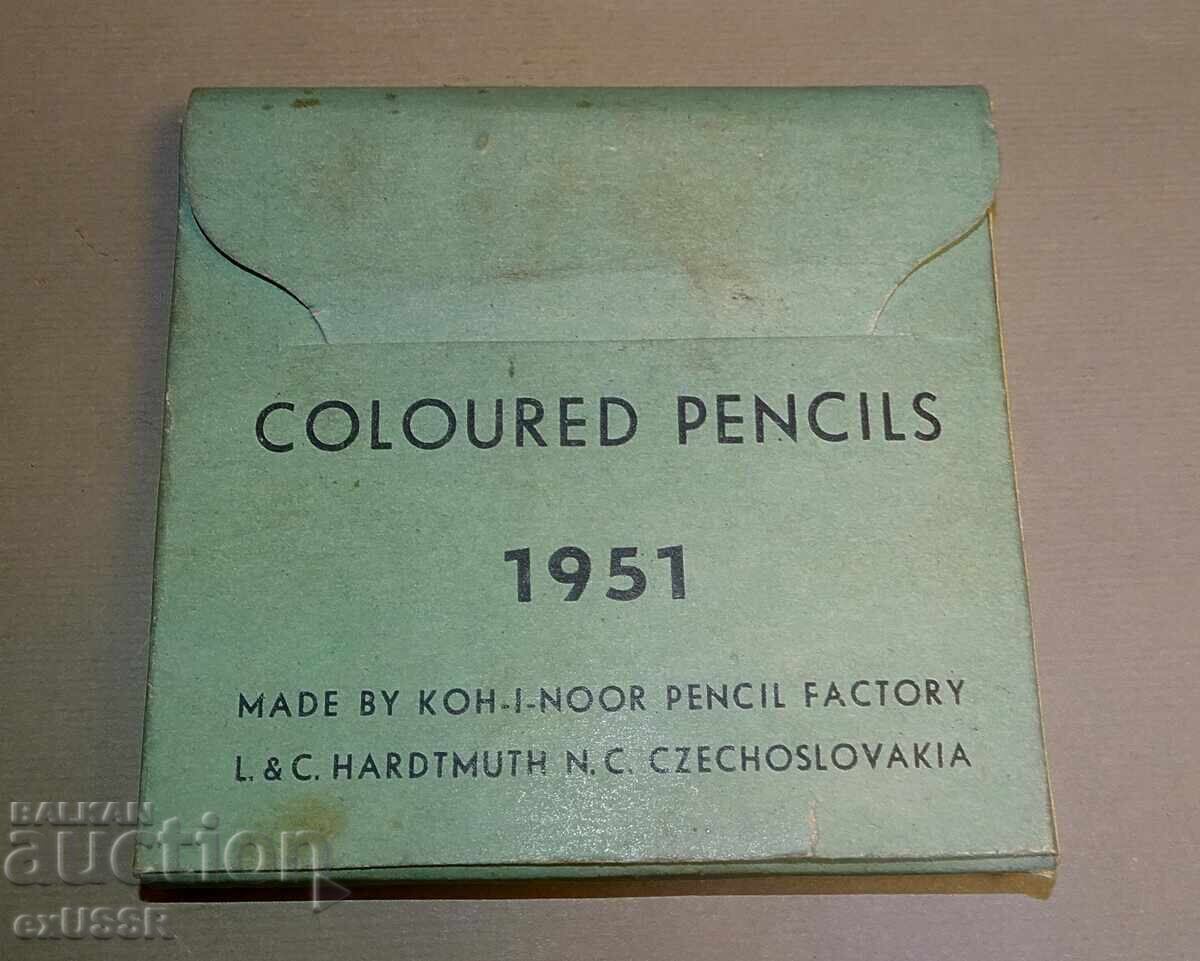 Стари цветни моливи КОХИНОР 1951 Стари цветни моливи КОХИНОР 1951