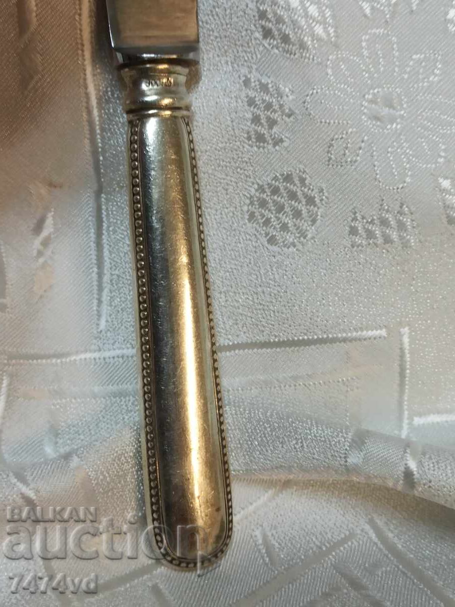 Παλιό ασημένιο μαχαίρι, μήκους 20,5 εκ - 5 Παλιό ασημένιο μαχαίρι, μήκους 20,5 εκ - 5