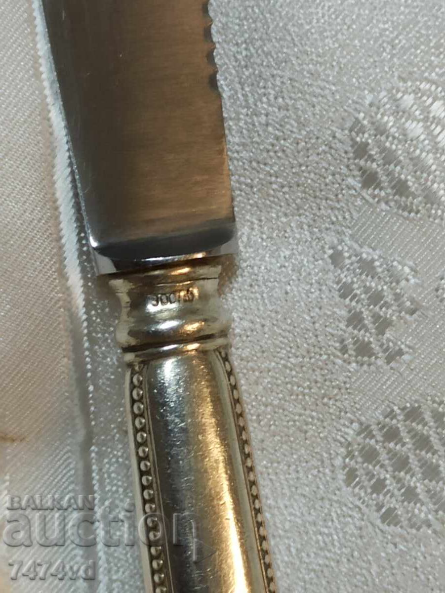 Παλιό ασημένιο μαχαίρι, μήκους 20,5 εκ - 6 Παλιό ασημένιο μαχαίρι, μήκους 20,5 εκ - 6