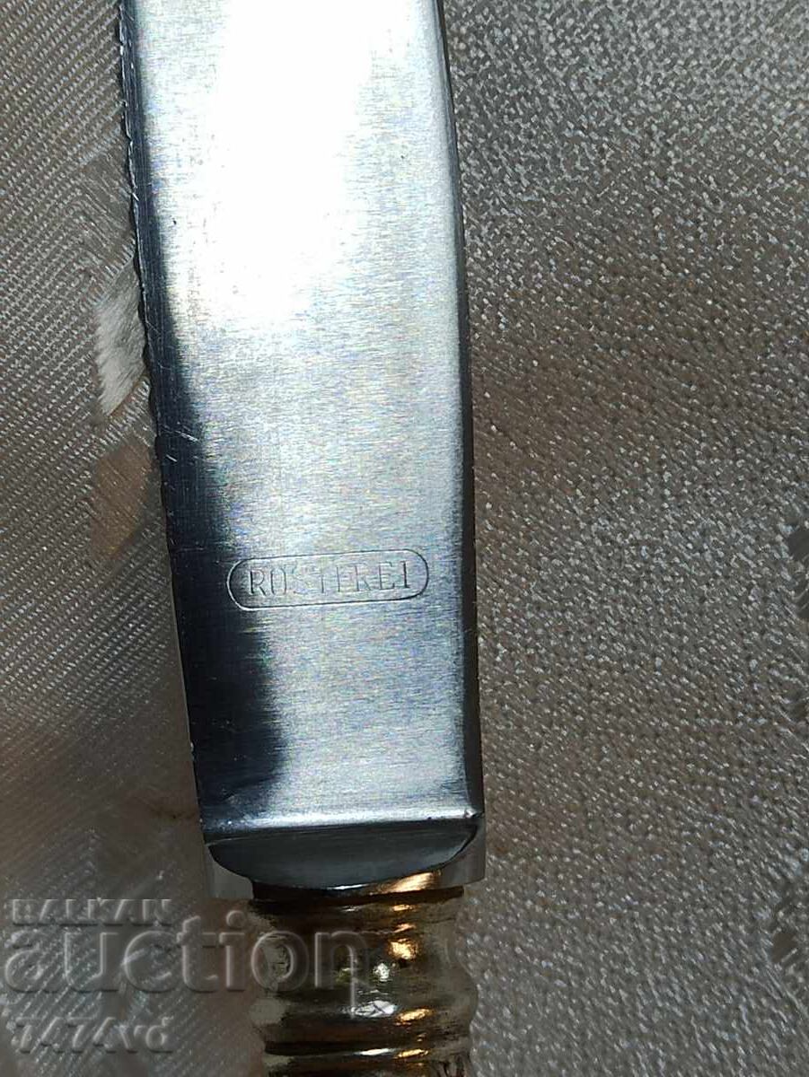 Παλιό ασημένιο μαχαίρι, μήκους 20,5 εκ - 7 Παλιό ασημένιο μαχαίρι, μήκους 20,5 εκ - 7