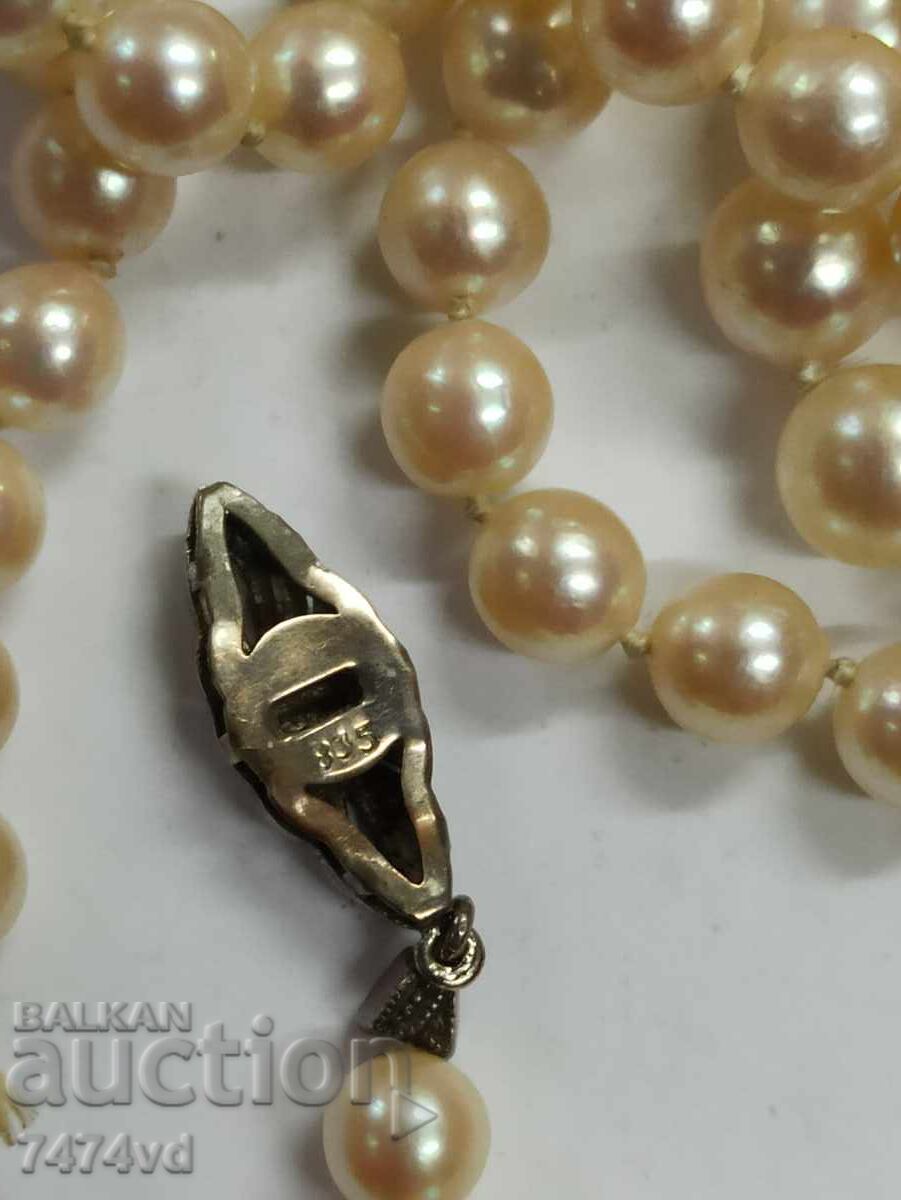 Δημοπρασία Αντίκα κολιέ με καλλιεργημένα μαργαριτάρια Akoya Δημοπρασία Αντίκα κολιέ με καλλιεργημένα μαργαριτάρια Akoya