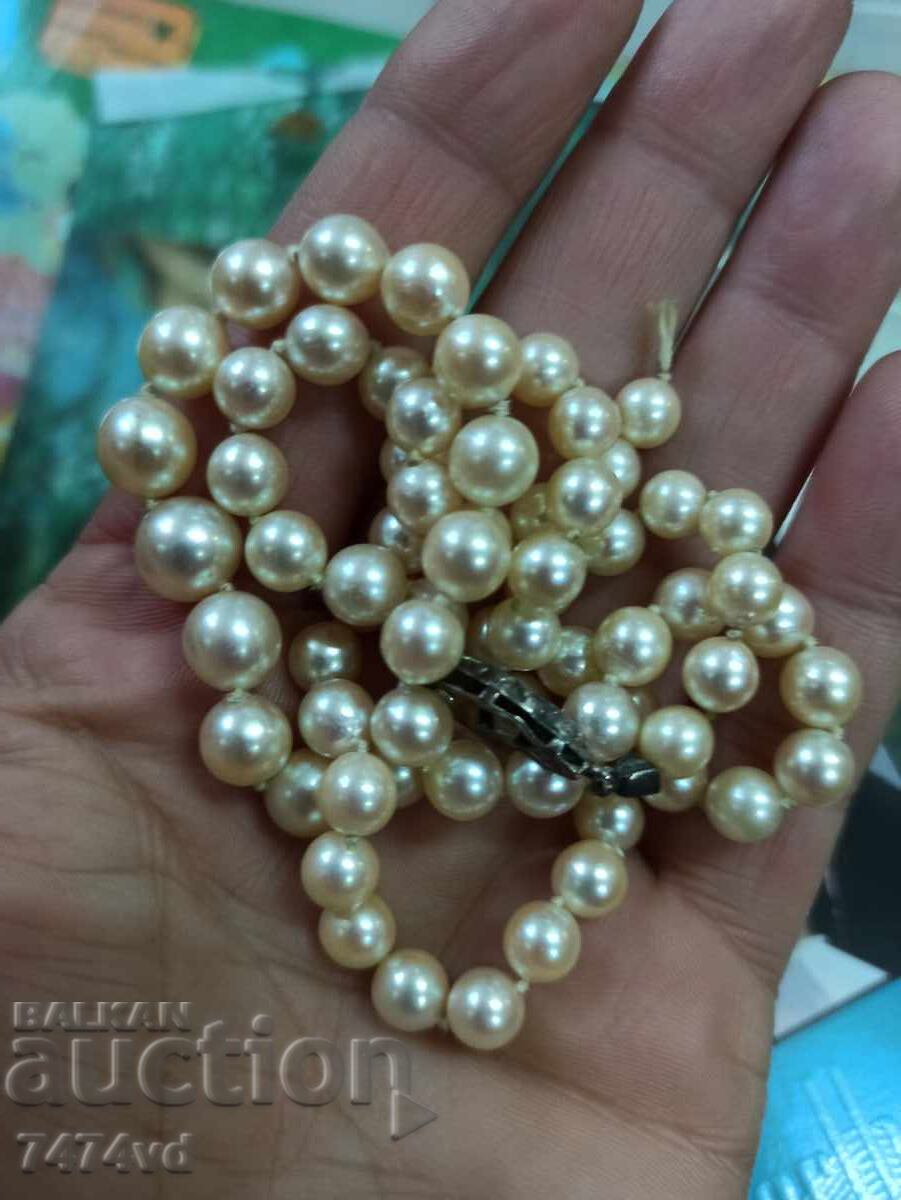 Αντίκα κολιέ με καλλιεργημένα μαργαριτάρια Akoya - 6 Αντίκα κολιέ με καλλιεργημένα μαργαριτάρια Akoya - 6