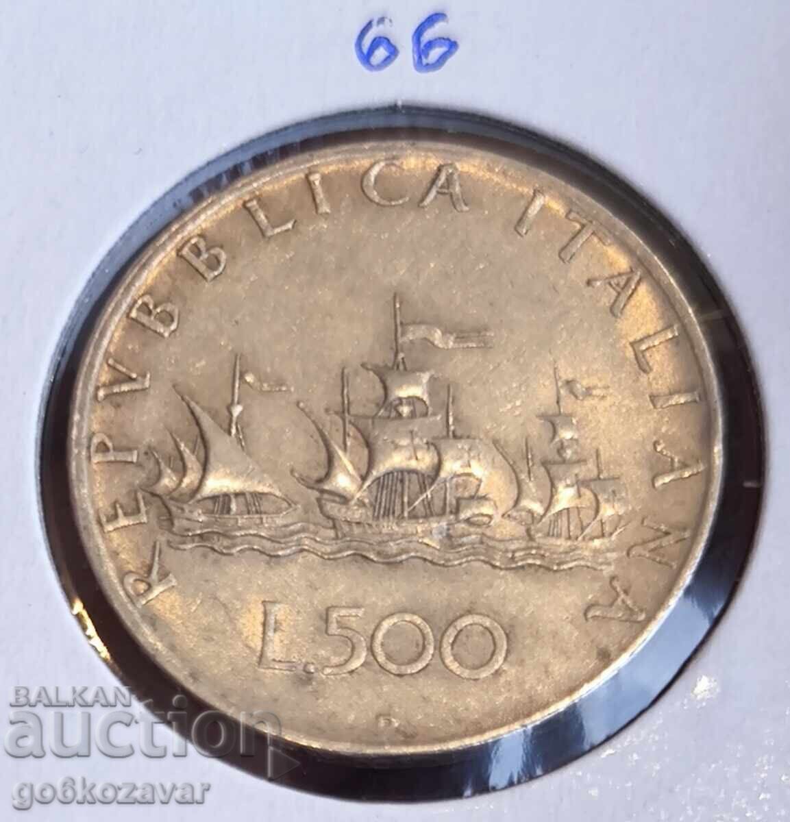 Ιταλία 500 λιρών 1958 - 2001 Καραβέλες Ασήμι! Ιταλία 500 λιρών 1958 - 2001 Καραβέλες Ασήμι!