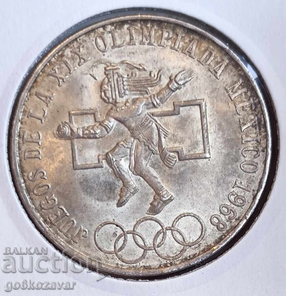 Мексико 25 песо 1968г Сребро ! UNC ! с цена € 50.00 | 97.79 лв.