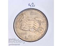 Italia 500 lire 1961 Argint!