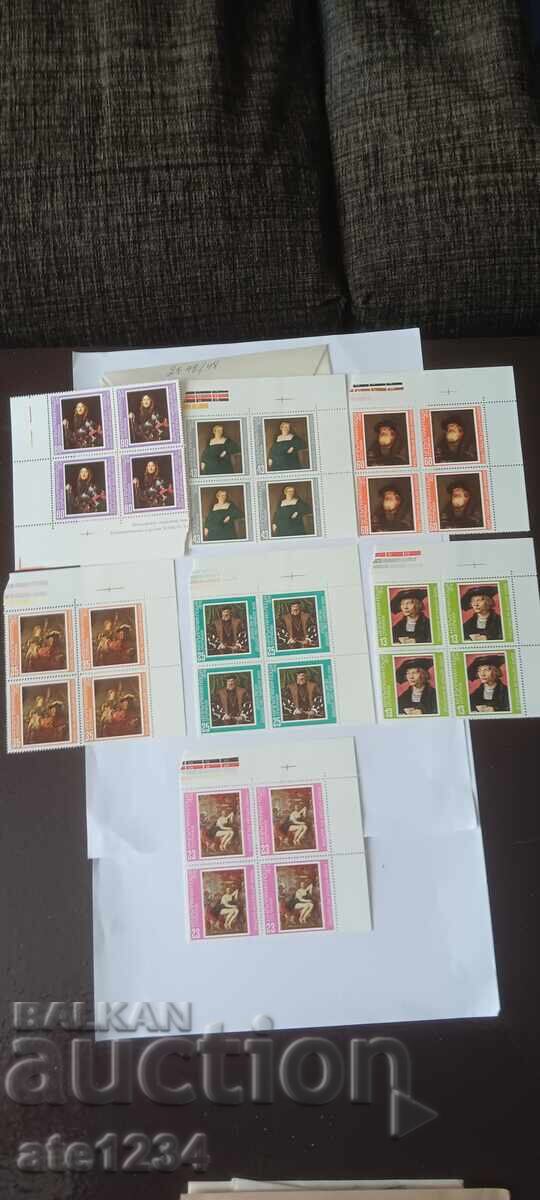 Lot of philately postage stamps caret - 6 Lot of philately postage stamps caret - 6