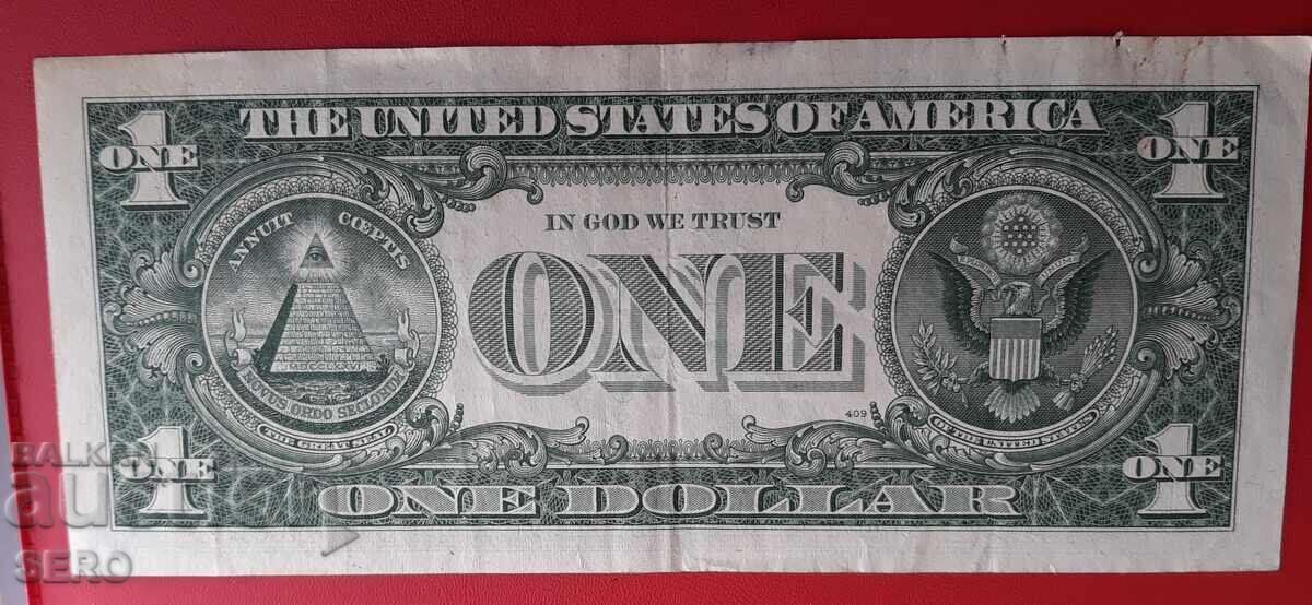 Bancnotă-SUA-1 dolar 1957 cu preț 3.01 BGN | € 1.54