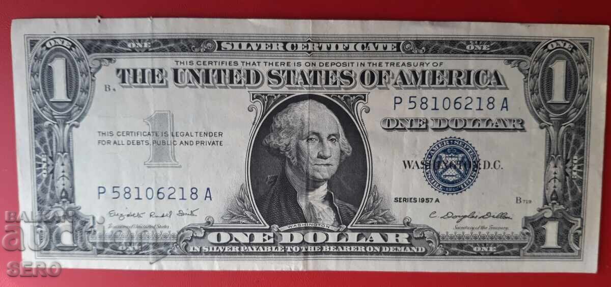Bancnotă-SUA-1 dolar 1957