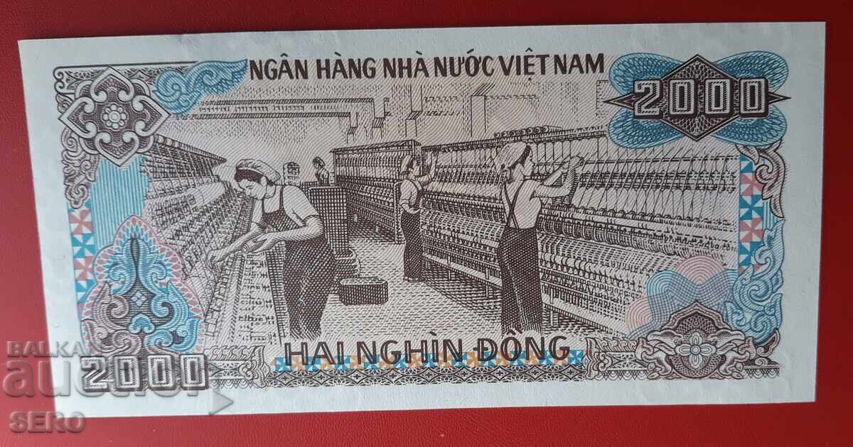 Banknote-Vietnam-2000 dong 1988 with price 0.50 BGN | € 0.26 Banknote-Vietnam-2000 dong 1988 with price 0.50 BGN | € 0.26