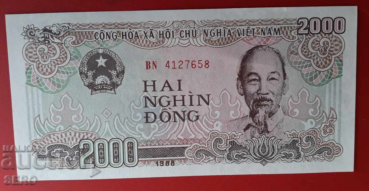 Banknote-Vietnam-2000 dong 1988 Banknote-Vietnam-2000 dong 1988