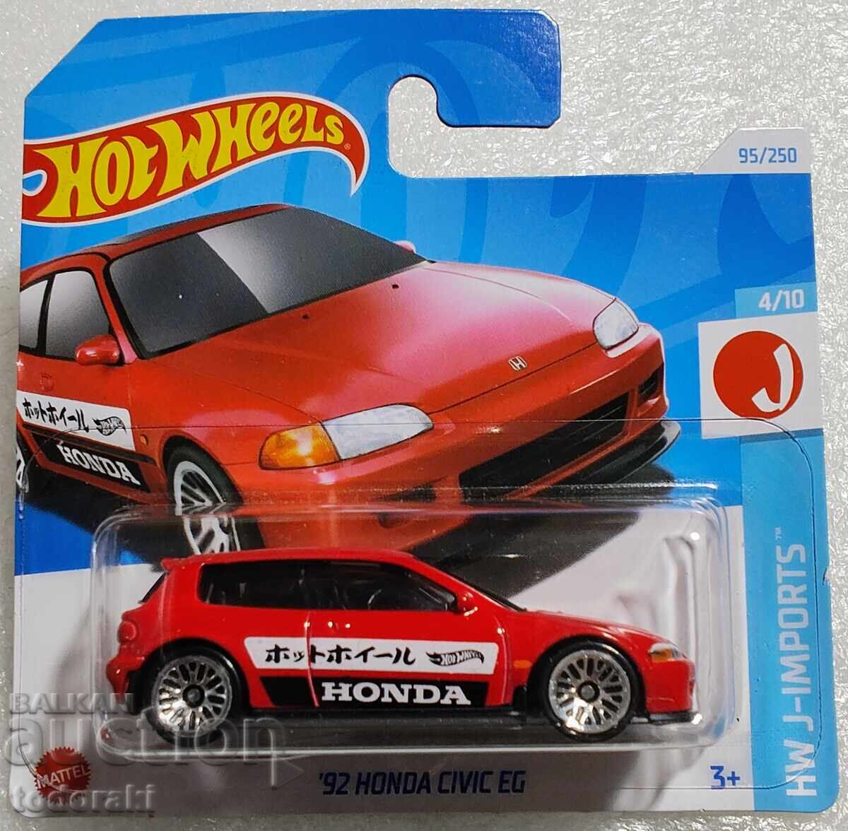 Hot Wheels 92 Honda Civic EG Hot Wheels Honda Civic 1:64 Hot Wheels 92 Honda Civic EG Hot Wheels Honda Civic 1:64