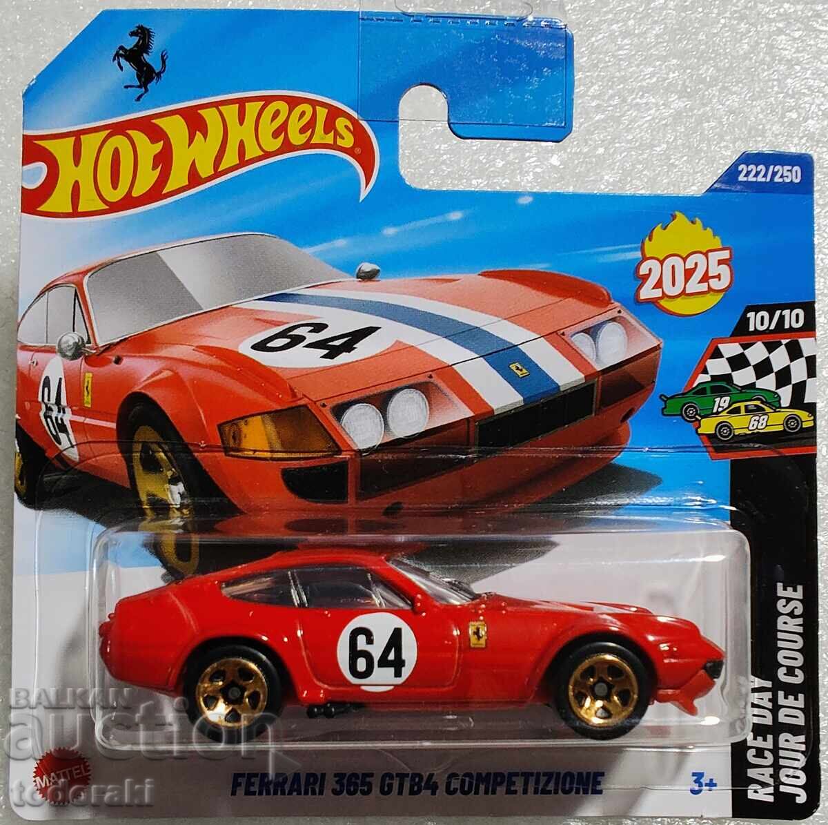 Hot Wheels Ferrari 365 GTB4 Hot Wheels 1:64 Ferrari Car Hot Wheels Ferrari 365 GTB4 Hot Wheels 1:64 Ferrari Car