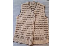 Елек 100% вълна без ръкав и без копчета НОВ