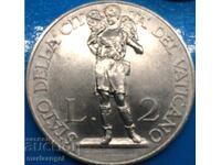 2 lire 1929 Vatican Ioan Botezătorul - an rar!!!