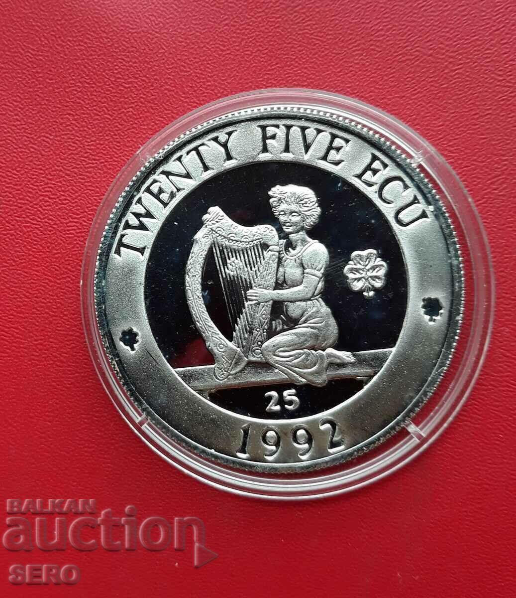 Livrarea Irlanda de Nord - 25 ECU 1992