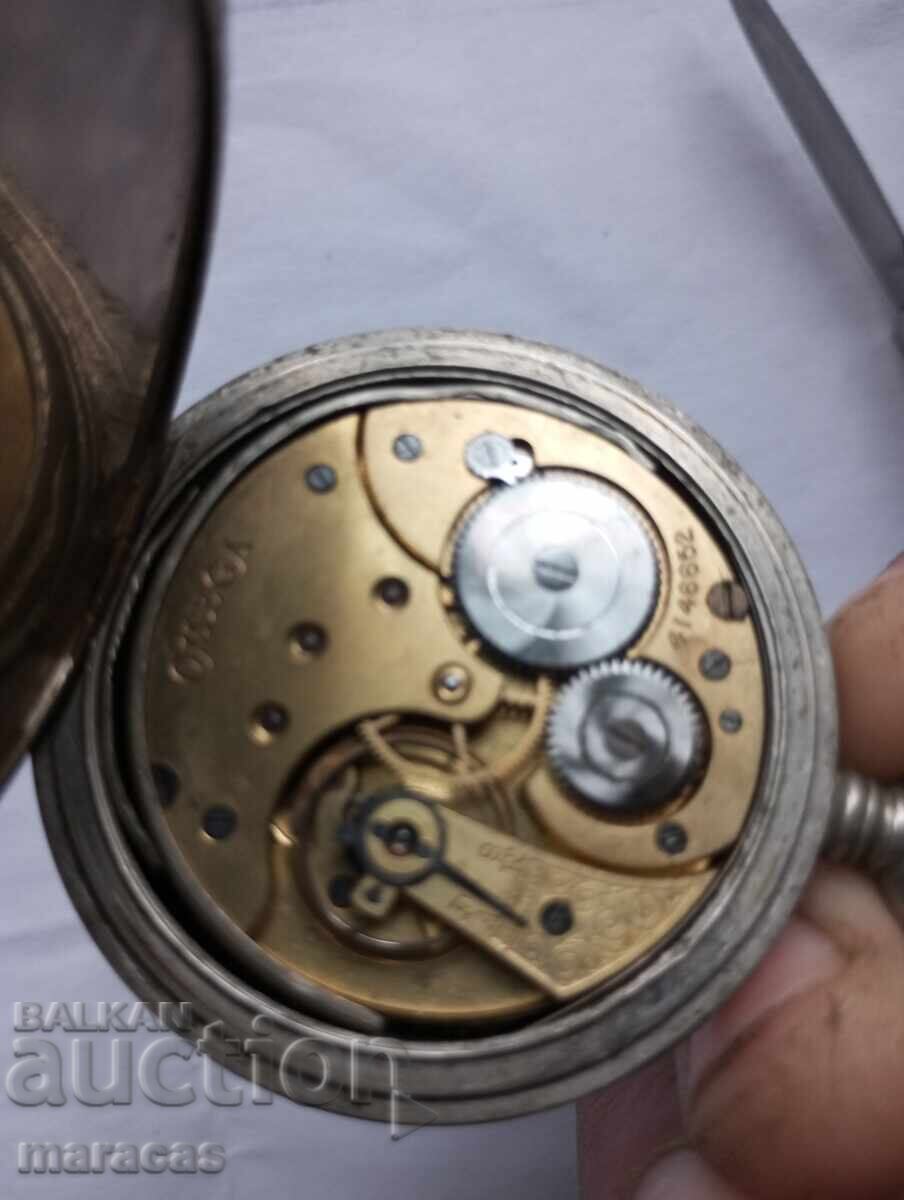 Παράδοση Παλιό ρολόι τσέπης Omega Παράδοση Παλιό ρολόι τσέπης Omega