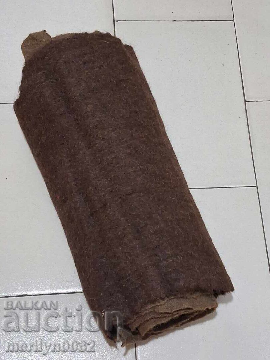 Πλατένιο ρολό χειροποίητου υφαντού μάλλινου υφάσματος καφέ σαγιάκ - 5 Πλατένιο ρολό χειροποίητου υφαντού μάλλινου υφάσματος καφέ σαγιάκ - 5