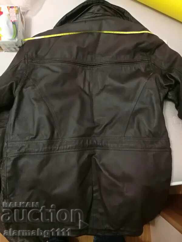 Зимно мъжко кожено яке,57см м/у раменете Зимно мъжко кожено яке,57см м/у раменете