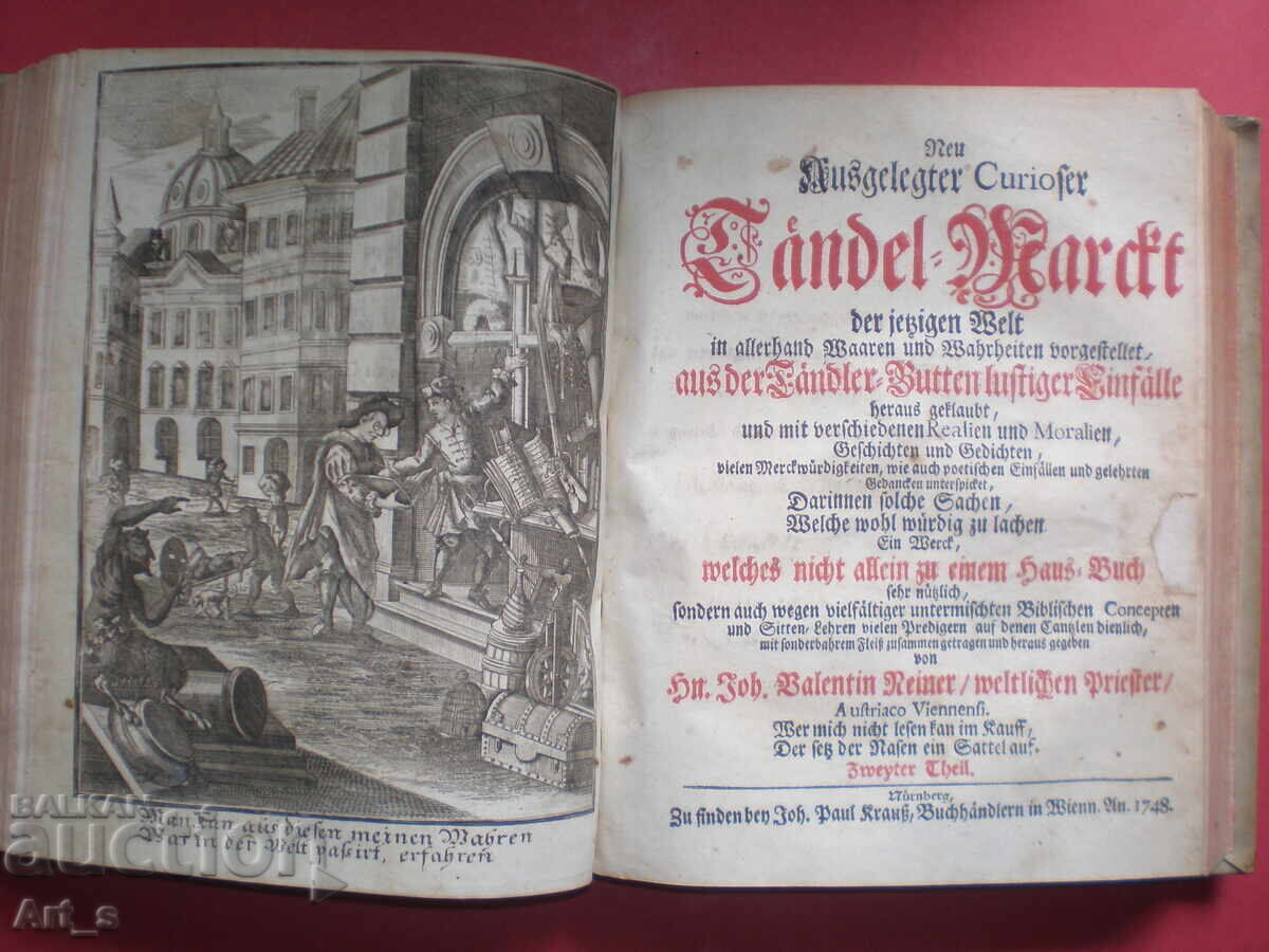 Curious market for trinkets... by Johann Nainer, Vienna 1748 - 5