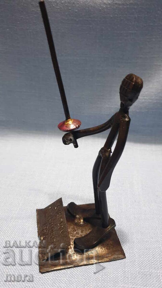 Auction Metalwork for a fencer Auction Metalwork for a fencer