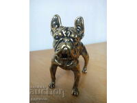 Χάλκινο αγαλματάκι γαλλικού μπουλντόγκ