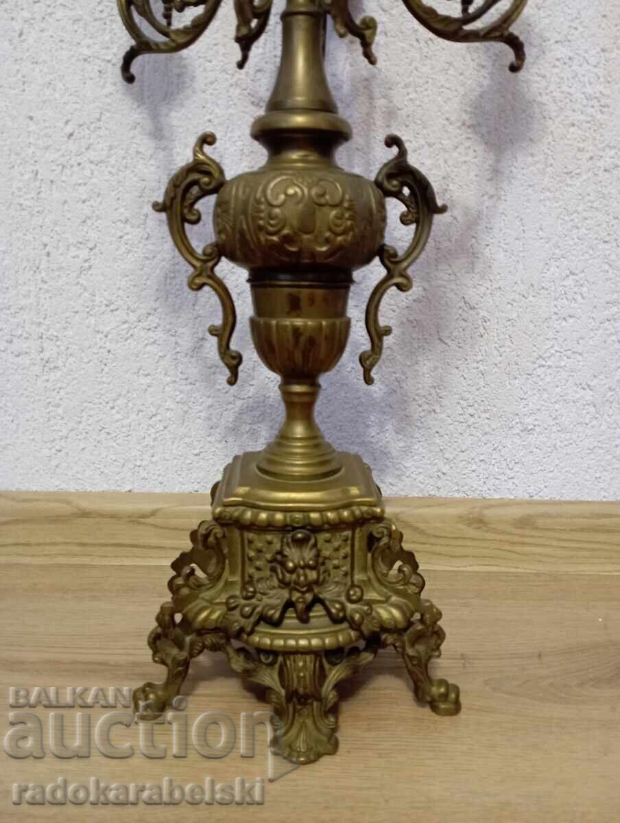 Auction Set of two very large solid bronze candlesticks Auction Set of two very large solid bronze candlesticks