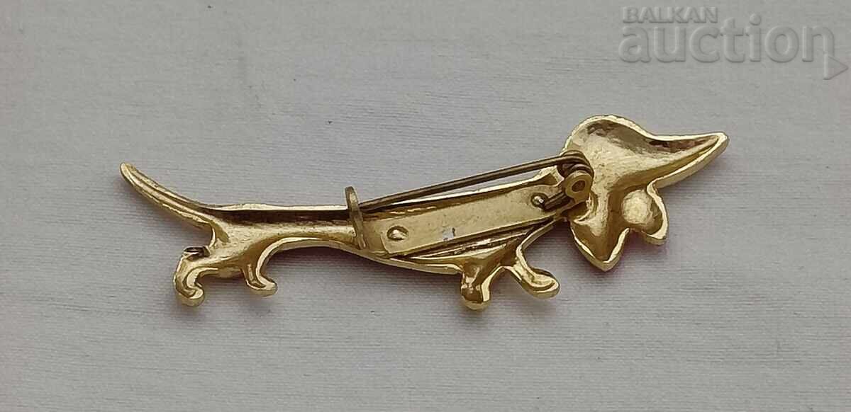 DACHSHUND PUPPY BROOCH with price 10.00 BGN | € 5.11 DACHSHUND PUPPY BROOCH with price 10.00 BGN | € 5.11