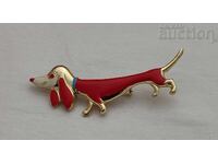 DACHSHUND PUPPY BROOCH
