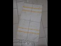 Παλιό ύφασμα κρόσσια με δαντέλα, πλέξιμο, κρόσσια με κέντημα