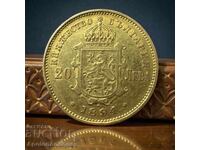 Frumoase monede de aur de 20 de leva din 1894