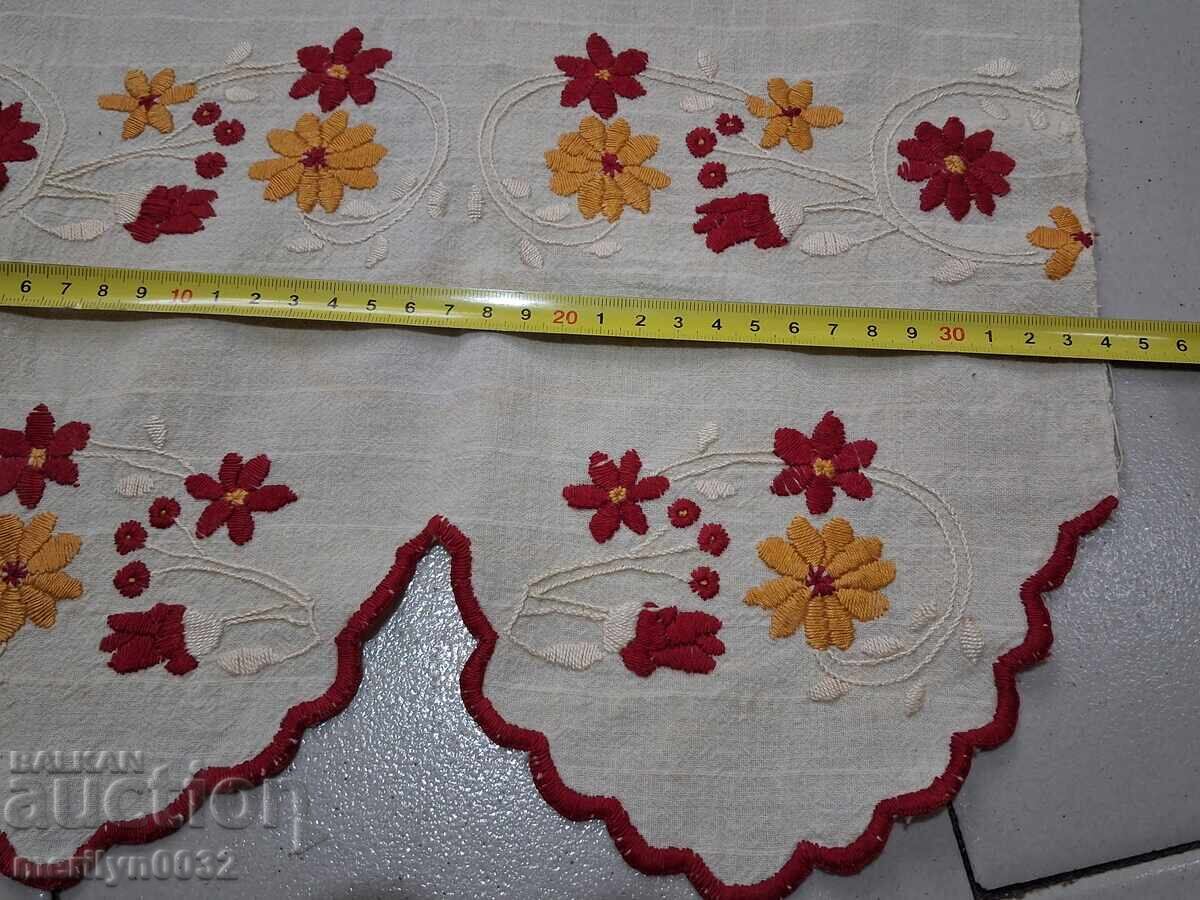 Old fringed cloth with lace, knitting, fringe with embroidery - 5 Old fringed cloth with lace, knitting, fringe with embroidery - 5