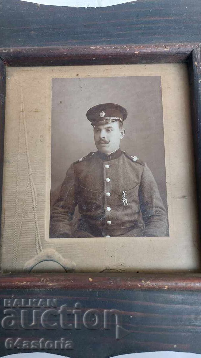 Photo, frame, primitive, officer, PSV, photograph with price 65.00 BGN | € 33.23 Photo, frame, primitive, officer, PSV, photograph with price 65.00 BGN | € 33.23