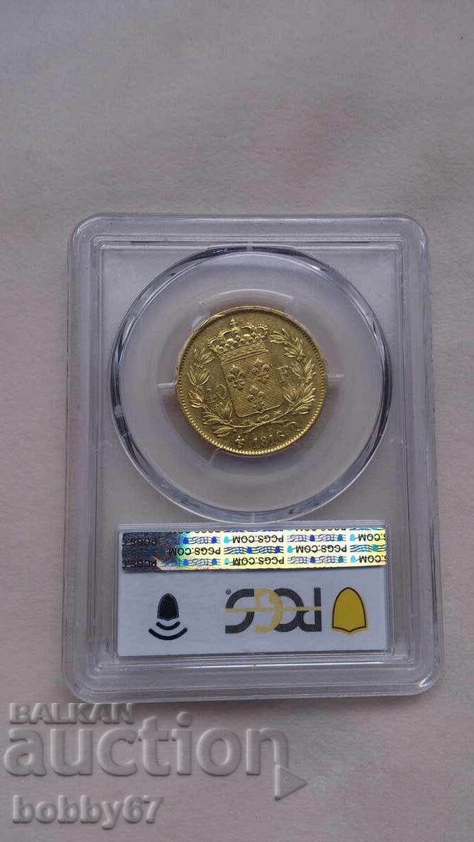 Gold Coin 40 Francs 1816 - Q, XF45 - PCGS - 5 Gold Coin 40 Francs 1816 - Q, XF45 - PCGS - 5