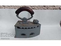 Flat iron heated by charcoal, coal, or embers, antique flat iron