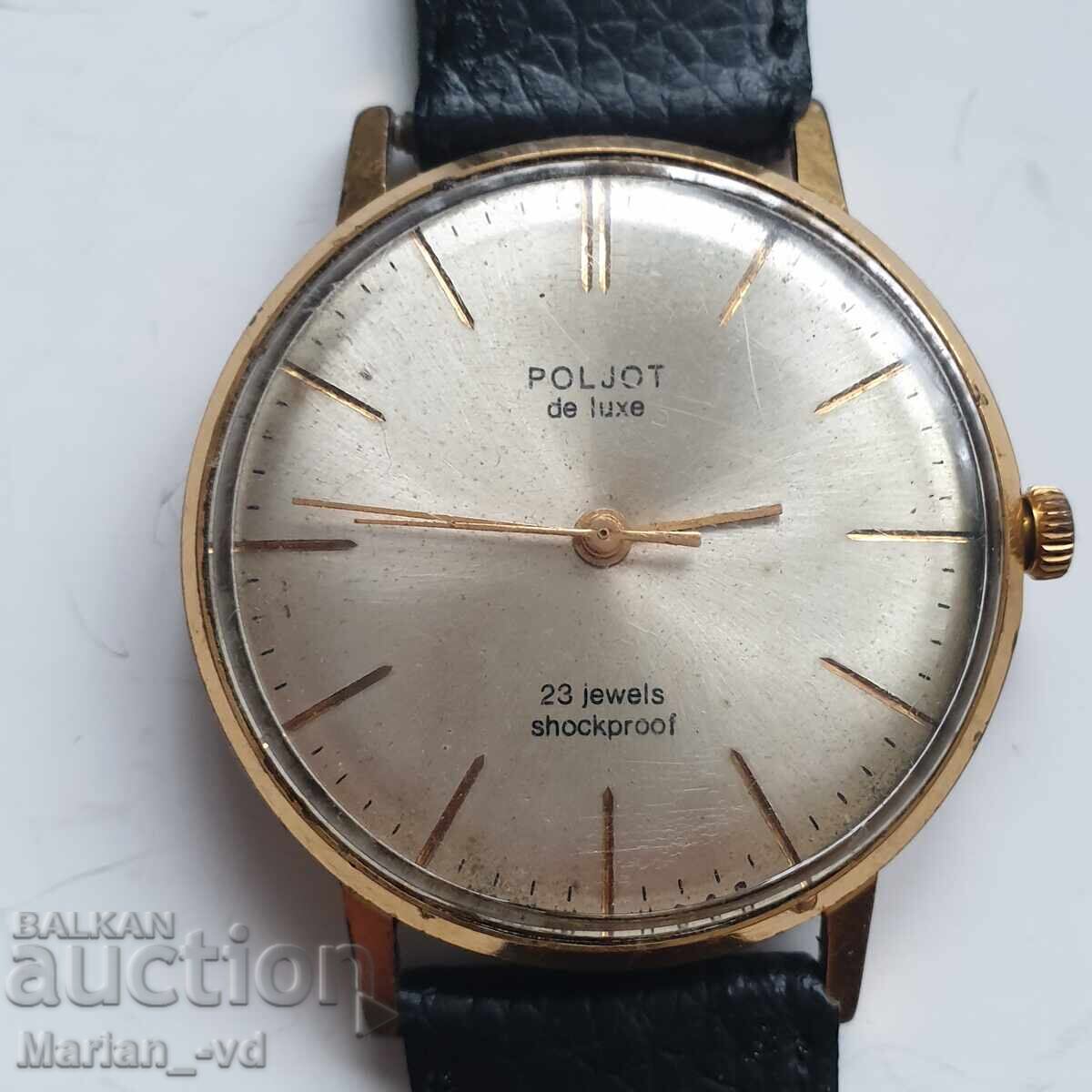 USSR Watch ''Poljot De Luxe'' /23 Jewels/ with price 100.00 BGN | € 51.13 USSR Watch ''Poljot De Luxe'' /23 Jewels/ with price 100.00 BGN | € 51.13