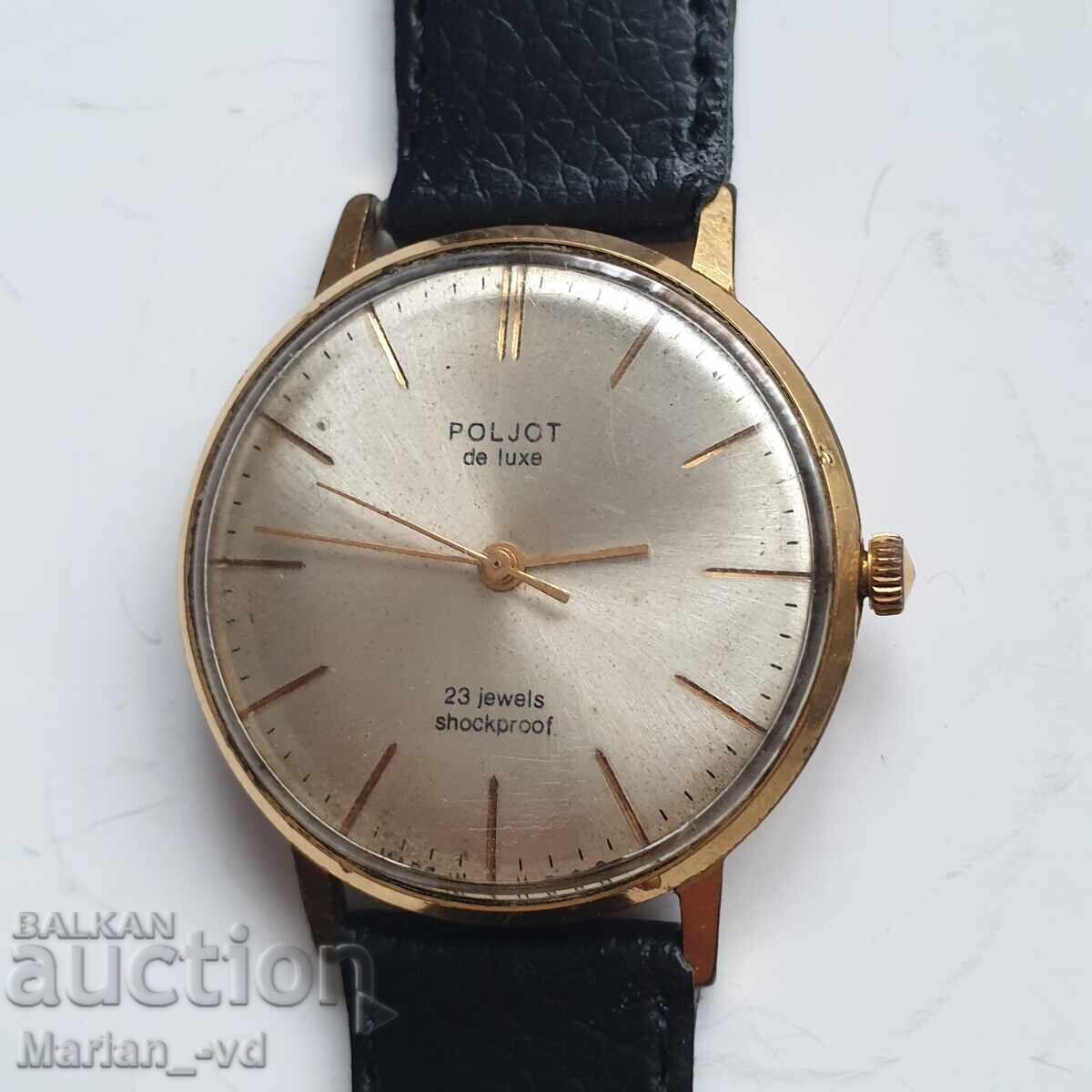 Auction USSR Watch ''Poljot De Luxe'' /23 Jewels/ Auction USSR Watch ''Poljot De Luxe'' /23 Jewels/