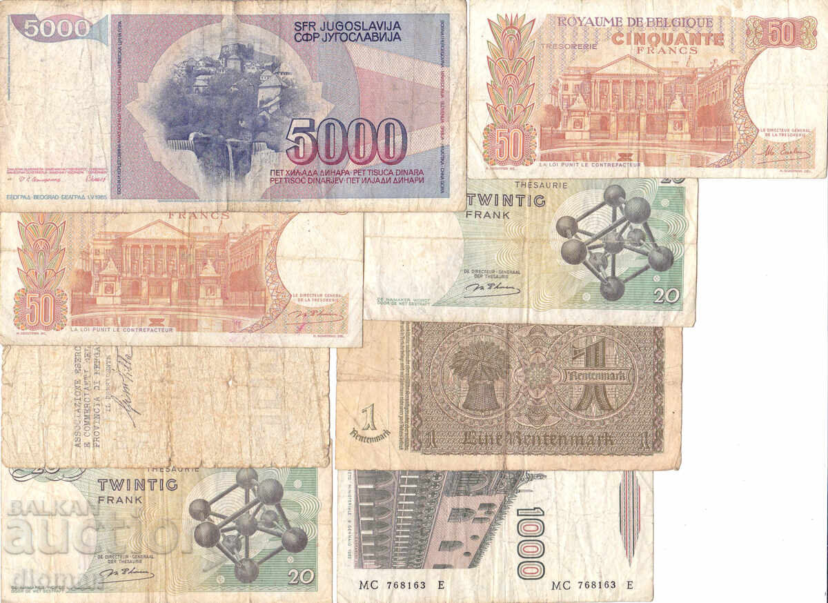 dioman - ЛОТ БАНКНОТИ - 8 бр. - №2 с цена 7.00 лв. | € 3.58 dioman - ЛОТ БАНКНОТИ - 8 бр. - №2 с цена 7.00 лв. | € 3.58