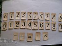 Μεγάλο σετ αριθμών - έντυποι και χειρόγραφοι